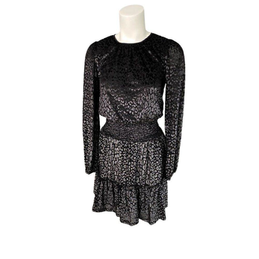 Michael Kors Dress XS Black Metallic Sparkle